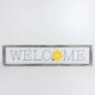 Reversible Wooden Framed Sign, Welcome with Lemon, 36 x 8 x 1.5 Spring/Summer Home Decor
