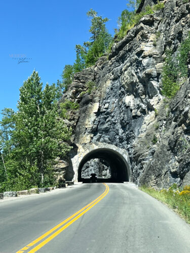 Going to the Sun Road tunnel