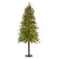 8' Wyoming Alpine Artificial Christmas Tree With 250 Clear (Multifunction) LED Lights And Pine Cones