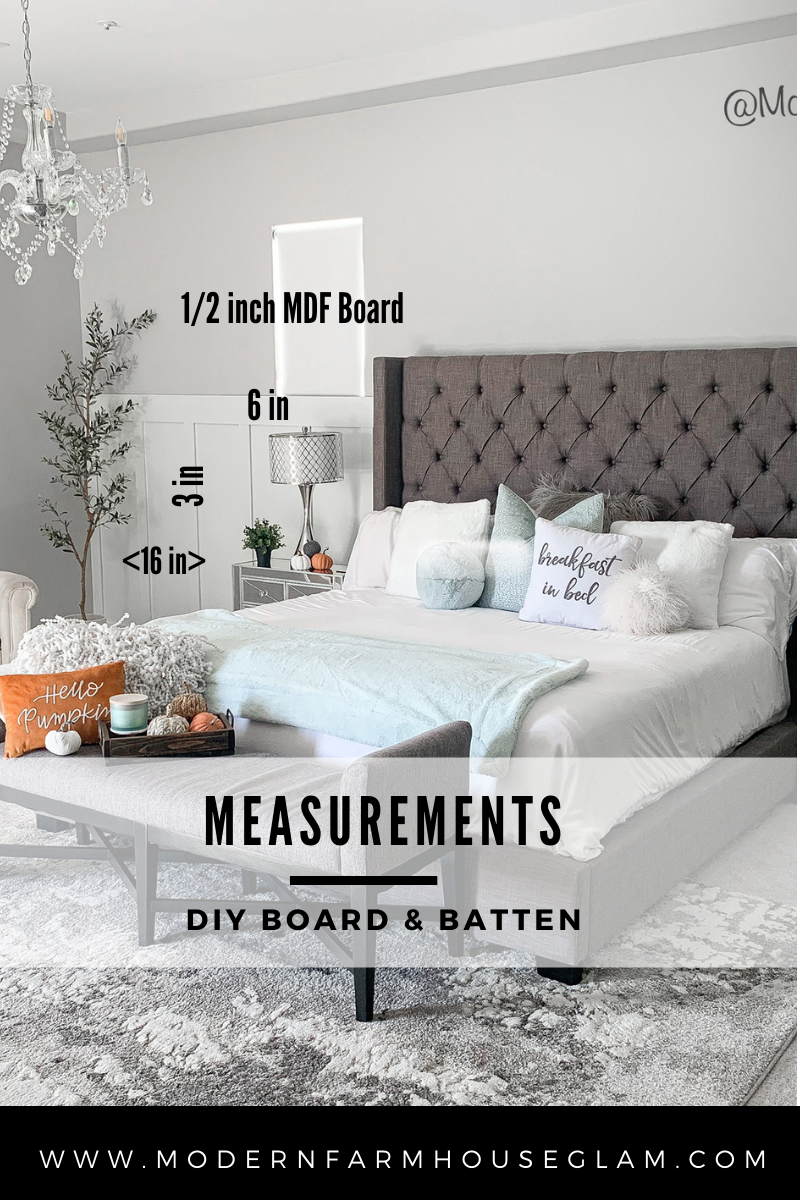 Master Bedroom Design and Board and Batten DIY Wall