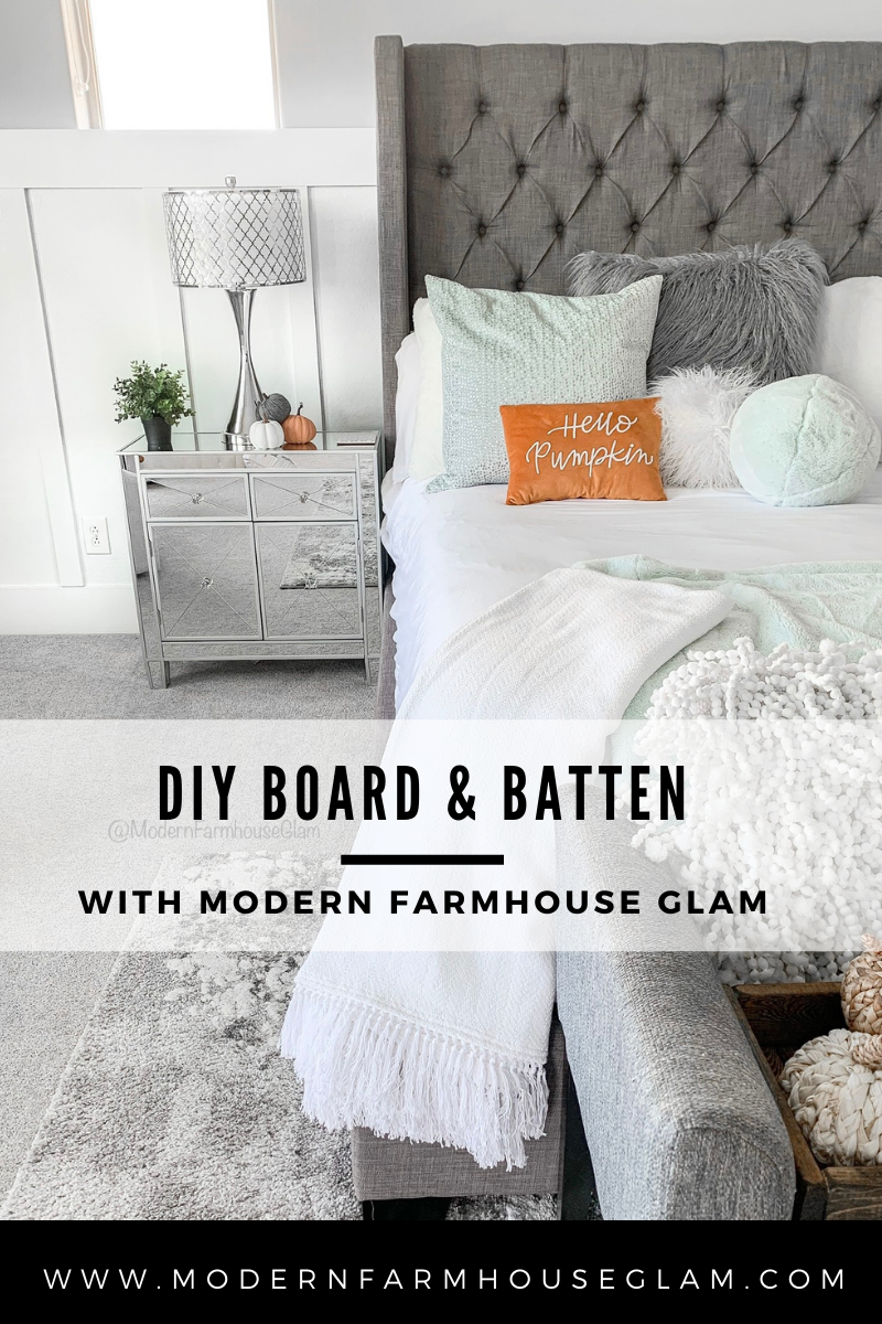 Master Bedroom Design and Board and Batten DIY Wall