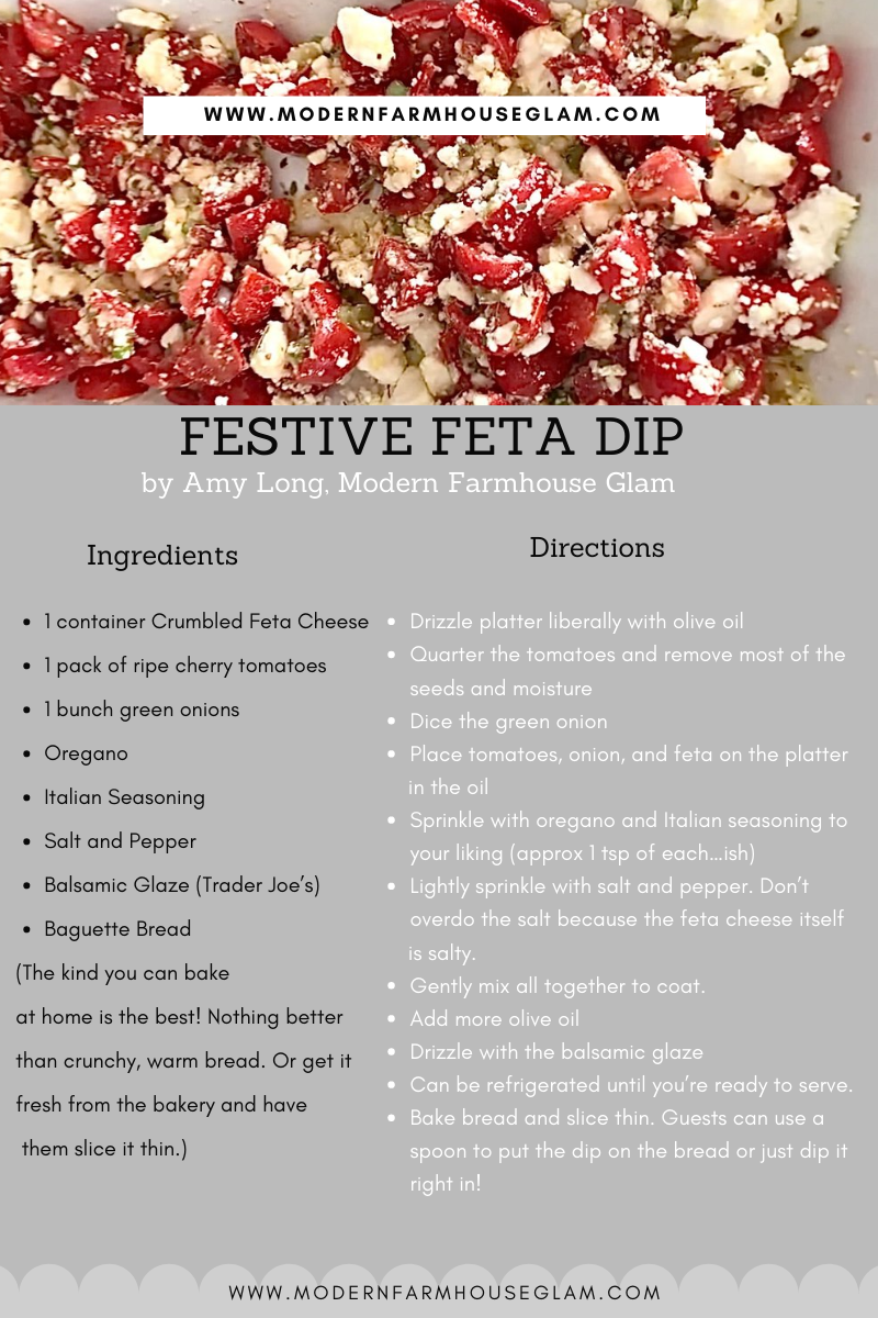 Festive Feta Dip Appetizer Recipe
